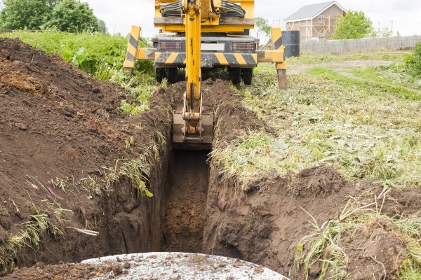 Drainage Trench Installation in Chagrin Falls