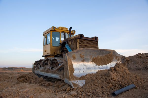 Bulldozer Land Grading in Chagrin Falls